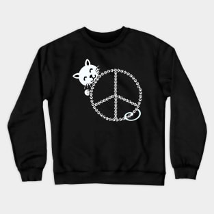 Peace Cat Crewneck Sweatshirt